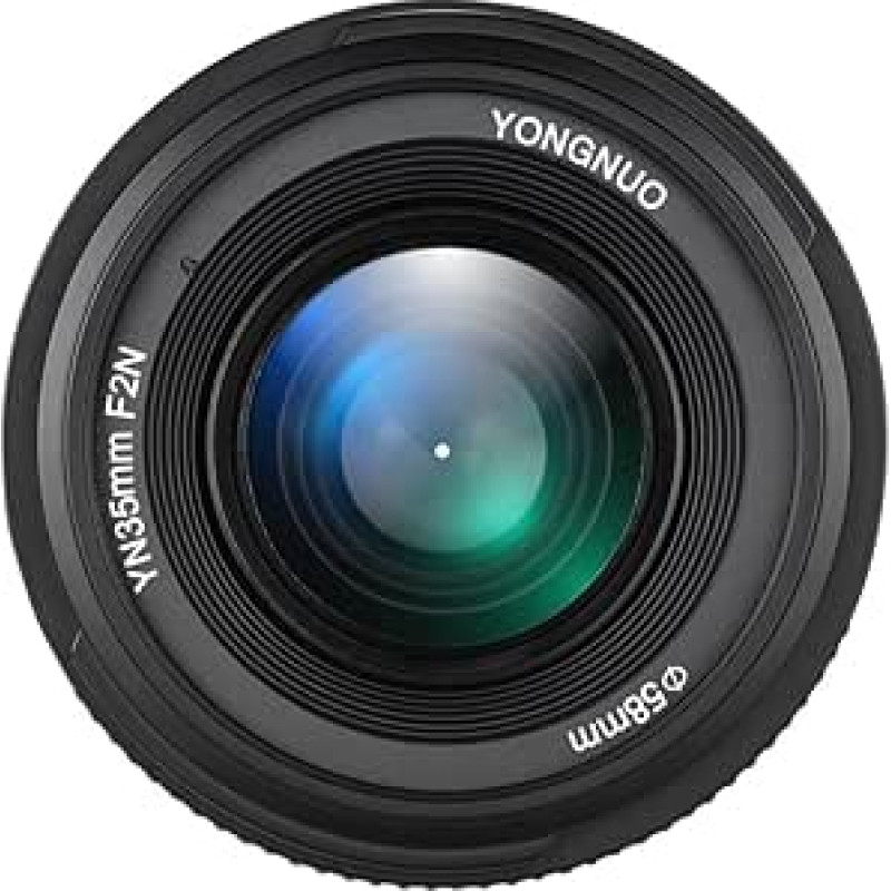 YONGNUO YN35mm F2N f2.0 plataus kampo AF/MF fiksuoto fokusavimo objektyvas su F laikikliu, skirtas Nikon D7200 D7100 D7100 D7000 D5300 D5100 D3300 D3200 D5100 D3300 D3200 D3100 D800 D600 D300S D300 D90 D5500 D3400 D500 DSLR fotoaparatams 35 mm