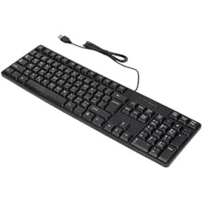 SUNGOOYUE laidinė klaviatūra, 104 klavišai, USB sąsaja, laidinė arabų klaviatūra, ABS biuro klaviatūra staliniams kompiuteriams, juoda