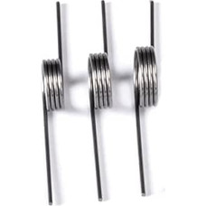 Federzubehör, Edelstahl-Torsionsfedern, 10 Stück, 1,4-1,5 mm Drahtdurchmesser, Stahl-Torsionsfeder, 90 Grad, Länge 7-20 mm, Außendurchmesser 45 mm, 1,4 x 9 x 45 mm ( Spalva : 9 posūkių x 90 laipsnių , Dydis