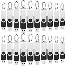 USB atmintinė 2 GB Pakuotė, kurioje yra 50 didelės spartos USB 2.0 atminties lazdelių sukiojamų duomenų saugyklų Metalinės atminties lazdelės 