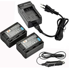 DSTE® (2 pakuotės) atsarginė baterija ir DC106E kelioninis įkroviklis, suderinami su 