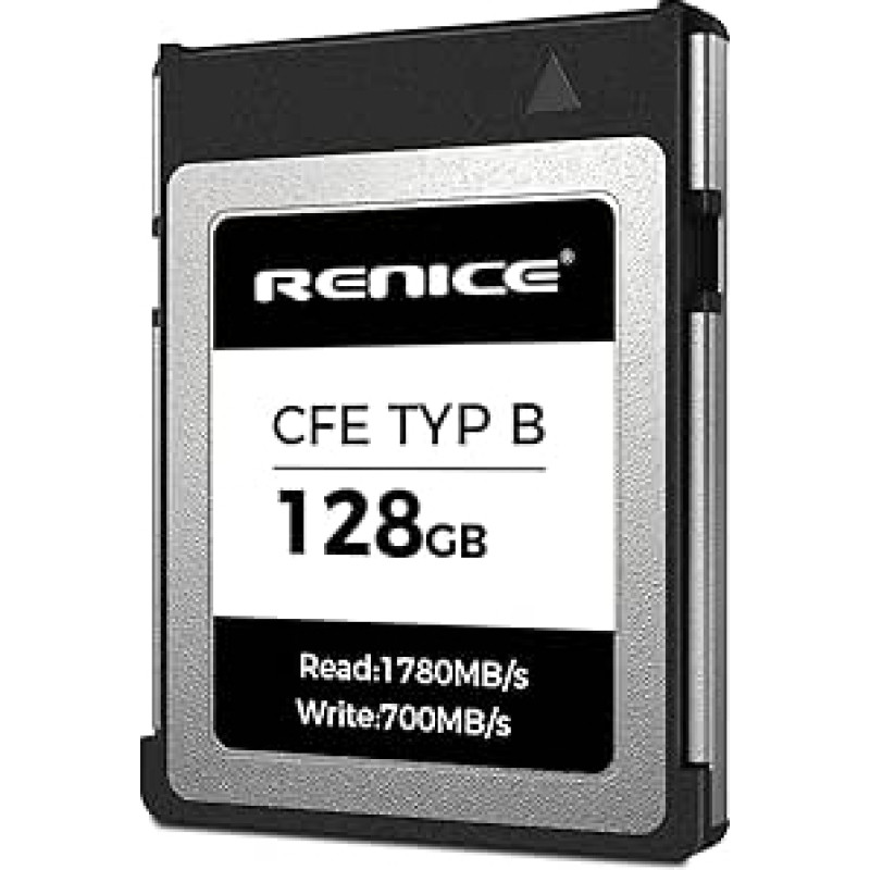RENICE 128GB CFexpress B tipo fotoaparato atminties kortelė NVMe PCIe 3.0 TLC Flash atminties kortelė Max. Skaitymas 1780 MB/s