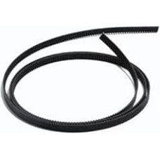 2GT Schwarzer Gummi-Zahnriemen mit 6/10/15/mm Breite, Synchrongetriebe GT2m, Offener Typ, for 3D-Drucker(6mm)