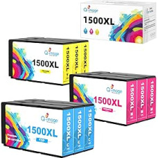 Q-image 1500XL Printer Cartridges Multipack Replacement for Canon PGI-1500XL PGI-1500XL for Canon Maxify MB2750 MB2150 MB2050 MB2755 MB2300 MB2350 MB2300 MB2000 (3 Cyan, 3 Magenta, 3 Yellow)