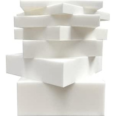 Polsterschaum mit hoher Dichte, für Stuhlkissen, Bodenmatten und Haustierbetten, dicke 10 cm Schaumstoffpolsterung (180 x 60 cm), Weiß