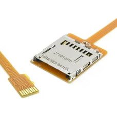 JSER Micro SD TF atminties kortelės rinkinys nuo vyriškos iki SD moteriškos lyties prailginimo minkštas plokščias FPC kabelio prailginimas 10 cm