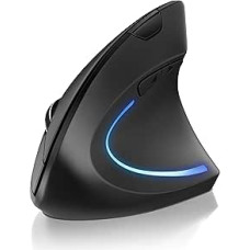 CSL Ergonomiška vertikali pelė Belaidė belaidė optinė pelė Belaidė 2,4 GHz prevencija nuo pelės rankos / teniso alkūnės (RSI sindromo) Ypač švelni rankai 6 mygtukai PC Notebook Mac