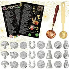 Alavinis liejimas, Alavinis liejimas Naujųjų metų išvakarėse su 16 alavinių figūrėlių ir 2 šaukštais Instrukcijos Orakulo knyga, Naujųjų metų išvakarių liejimas, laimės spėjimo žaidimas, švino liejimo rinkinys Naujųjų metų išvakarėse