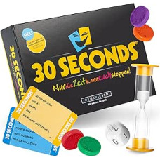 DENKRIESEN - 30 Seconds® - Nur die Zeit kann euch Stoppen! | Nuo 12 metų | 3+ žaidėjai | Stalo žaidimai | Vakarėlių žaidimai suaugusiems | Šeimos žaidimai | Iki 16 žaidėjų | 2400 sąlygų