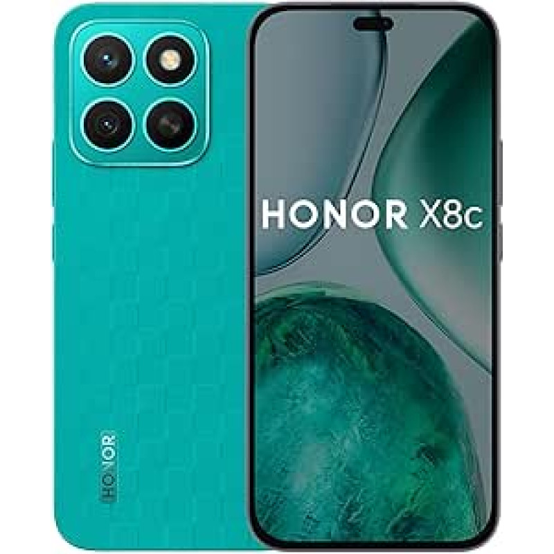 HONOR X8c išmanusis telefonas 8GB RAM 256GB ROM 6,7 colių AMOLED 120Hz ekranas, 108MP kamera, 