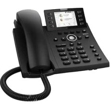 Snom D335 IP Telephone, SIP Desk Telephone, 2.7 Inch High-Resolution Colour Display, 12 SIP Identities, 8 (32) Self-Labeling, Function Keys, PoE, 2x Gigabit Ethernet, Black, 00004390