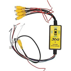 Automobilio galinio vaizdo kameros skirstytuvo jungiklis 4 įvesties 1 išvesties išmanusis automobilio vaizdo perjungimo keitiklis su nuotolinio valdymo pulteliu DC816V platus suderinamumas