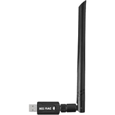 USB WLAN adapteris 1300Mbps USB WiFi adapteris Realtek RTL8812BU 5dBi antena AC1300 Dviejų juostų 5.8GHz 2.4GHz WiFi Dongle 802.11 A B B G N AC Nešiojamasis stalinis kompiuteris USB 3.0 Tinklas Windows 10/8/7 Mac