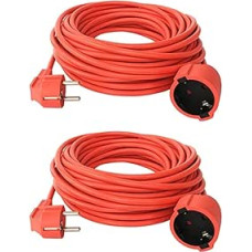 2 x prailginimo kabelis 20 m prailginimo Schuko IP44 maitinimo kabelis Sodo kabelis V13