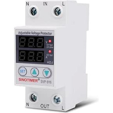 Voltage Stabilizer, Voltage Regulator, Adjustable Voltage Protector, Estabilizador De Voltaje Circuit Protection for Home Appliances, Office (220V 63A)