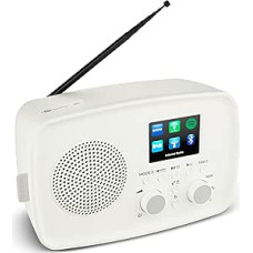 MEDION Internet Radio with DAB+ Life IRE-1 (WLAN, DAB Plus FM Radio, Bluetooth, EQ, Drip Water Protection, Telescopic Antenna, Spotify Connect, Alarm Clock, Snooze Function, Adjustable Display Dimmer