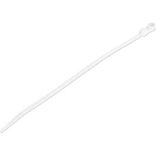 StarTech. com CBMZTS10N8 Kabelbinder mit Befestigungsloch, 4 mm breit, 52 mm Bündeldurchmesser, 22 kg Zugfestigkeit, Nylon 66 selbstsichernde Bänder mit Schraubenloch, UL-gelistet, 100 Stück