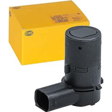 HELLA 6PX 358 141-351 Jutiklis, parkavimo pagalbinis jutiklis - kampinis - 3 kontaktų - su kaiščiu - dažomas