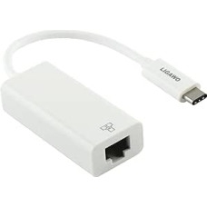 USB 3.1 C tipo vyriškos ir A tipo moteriškos lyties USB 3.1 (adapteris), Win 10, Mac OS nuo 10.2, Linux, Google Chrome OS Balta USB 3.1 C zu RJ45 LAN Gigabit