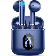 Drsaec Bluetooth 5.4 ausinės, 2025 ausinės į ausis Belaidės Bluetooth 6D Deep Bass belaidės ausinės su 4 ENC mikrofonu, triukšmą slopinančios ausinės, 30 valandų, USB-C, IP7 vandeniui atsparios sportinės ausinės