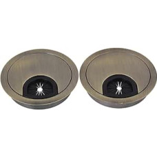 RDEXP 60 mm skylė Bronzos cinko lydinys Kompiuterio stalas Grommet stalo kabelis Tidy vielos skylės dangtelis rinkinys 2
