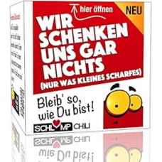 Schlump-Chili Wir schenken uns gar nichts - ein witziges und originelles Geschenk. Ein cooles Noichts Geschenk für Frauen und Menner.