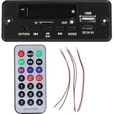 Bluetooth Decoder Board Digital Display Amplifier Player Module for Mount MP3 Black, Default