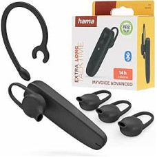 Hama Headphones mic. Mono Bluetooth® MyVoice Advanced, Multip., Rgl. Vol., No
