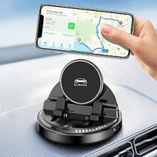 OneNine Mobile Phone Holder for Car, Dashboard Car Phone Holder, 360° Rotatable Car Holder, Intelligence Vacuum Mobile Phone Holder, Car, Silicone Hydrogel Car Phone Holder for All Smartphones and