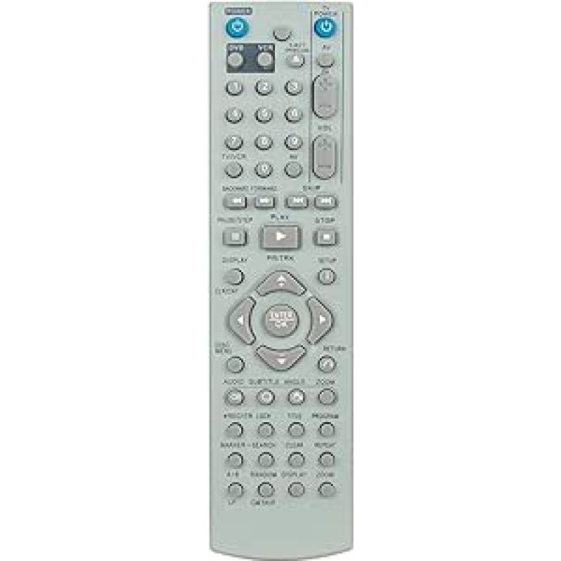 VINABTY Naujas 6711R1P104D nuotolinio valdymo pulto pakeitimas 6711R1P104F pakaitinis nuotolinio valdymo pultas LG DVD VCR 6711R1P104D DVD/VCR Combo V180S V190 V290 LG 6711R1P104D 6711R1P104F nuotolinio valdymo pultas