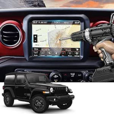 YEE PIN 8.4 Inch Compatible with Jeep Wrangler JL 2018-2023 / Wrangler 4xe 2021-2023 Screen Protector Navigation Protective Film GPS Navigation Film 9H Hardened Wrangler Protection Scratch Resistant