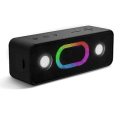 OHAYO Portable Bluetooth Speaker: 24 Hours Playtime, Bluetooth 5.3, 24W Stereo Sound, 5 RGB Lights, TWS Wireless Pairing, IPX6 Waterproof, Suitable for Outdoor, Travel, Camping, Sports