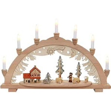 Dekohelden24 Žvakių arka su 7 lemputėmis 