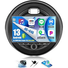 OiLiehu 4+64G Android 13 automobilinis radijas BMW Mini Cooper F55 2014-2019 Double DIN radijas Carplay Android automobilinis radijas su 9 colių ekranu su Bluetooth FM RDS GPS WiFi SWC EQ + atbulinės eigos kamera