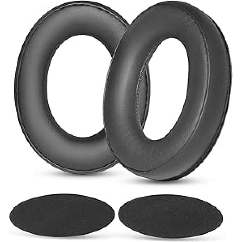TaiZiChangQin HD620S Ersatz-Ohrpolster, suderinamas su Sennheiser HD620S HD400Pro HD560S Kopfhörern, Ohrpolster, Proteinleder, Memory-Schaum, Schwarz