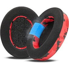 WC Freeze HD6XX - Cooling Gel Ear Pads for Sennheiser HD6XX, HD58X, HD600, HD650, HD660S, HD660S2, HD580, HD565 and More Made by Wicked Cushions | Ultra Comfortable and Cool | Red Camo