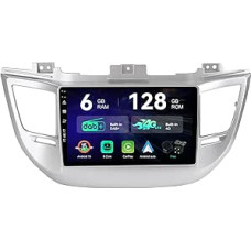 [6G+128G | Integruotas DAB+ 4G] - MSD automobilinis radijas Hyundai Tucson (2014-2018) | Android 15 GPS radijas | CarPlay Android automobilio vairo valdymas Dual-Band WiFi DSP | Kamera MIC | Octa-Core 2 DIN 9 colių