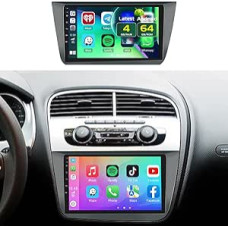 9 colių [Incell Touch Screen] Android 15 automobilinis radijas Seat Altea 2004-2015/Toledo 2004-2009 Belaidis Carplay Android automobilis, 4+64G radijas su Bluetooth/GPS/ galinio vaizdo kamera/FM/RDS/EQ/WiFi/SWC/UI