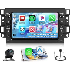 Roinvou 2G+64G Autoradio Navi Für Chevrolet Epica Holden Daewoo Pontiac Aveo Captiva Android 15 Wireless Carplay 7 Zoll Bildschirm Radio mit Android Auto GPS WiFi Rückfahrkamera FM RDS EQ SWC