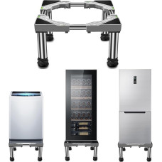 Skalbimo mašinos pagrindas šaldytuvo stovui 45-65 cm Reguliuojamas šaldytuvo kojos mašinos pagrindas Šaldiklio pagrindo rėmas Rėmelis šaldytuvo pjedestalo aukščiui 19-22 cm