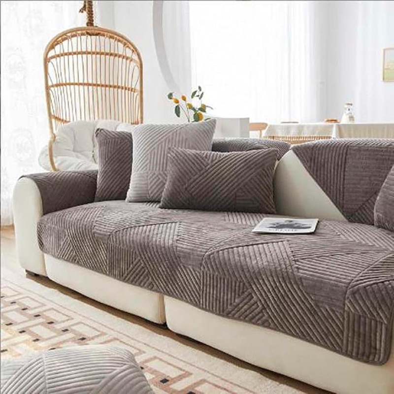 Velveto sofos danga Neslystanti sofos antklodė, sofos apsauga 1 2 3 4 sėdimųjų vietų L formos sofos apsauga, šuns katės metimas, kampinė sofa, apsauginė antklodė, sofos apsauga, šuns apsauga nuo įbrėžimų, katė,