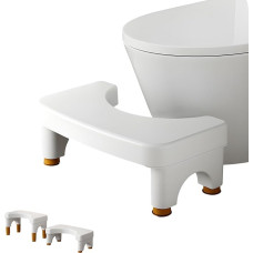 Tualeto taburetė, suaugusiųjų tualeto taburetė, tualeto taburetė, 4 pakopų aukštis gali būti 15-21 cm, neslystančios kojos, patogus kampas, tinka suaugusiesiems ir vaikams