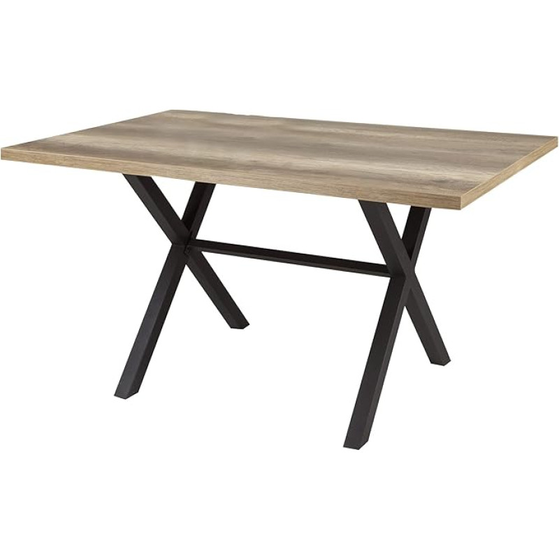 Hela Tische Apollo, mediena, ruda, 104498S9 Valgomasis stalas 90 x 140 x 75 cm