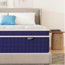 Čiužinys 90 x 200 cm, 30 cm spyruoklinis H3 aukščio 7 zonų ortopedinis kišeninis spyruoklinis čiužinys su patogiu atminties putų sluoksniu, sertifikuotas 