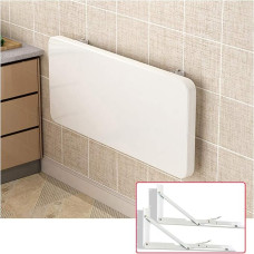 An der Wand montierter Klapptisch mit Klappblatt für Büro und Esszimmer. Platzsparende, an der Wand montierte Werkbank mit Klappregalen. Idealiai tinka Küche, Waschküche und Schlafzimmer.