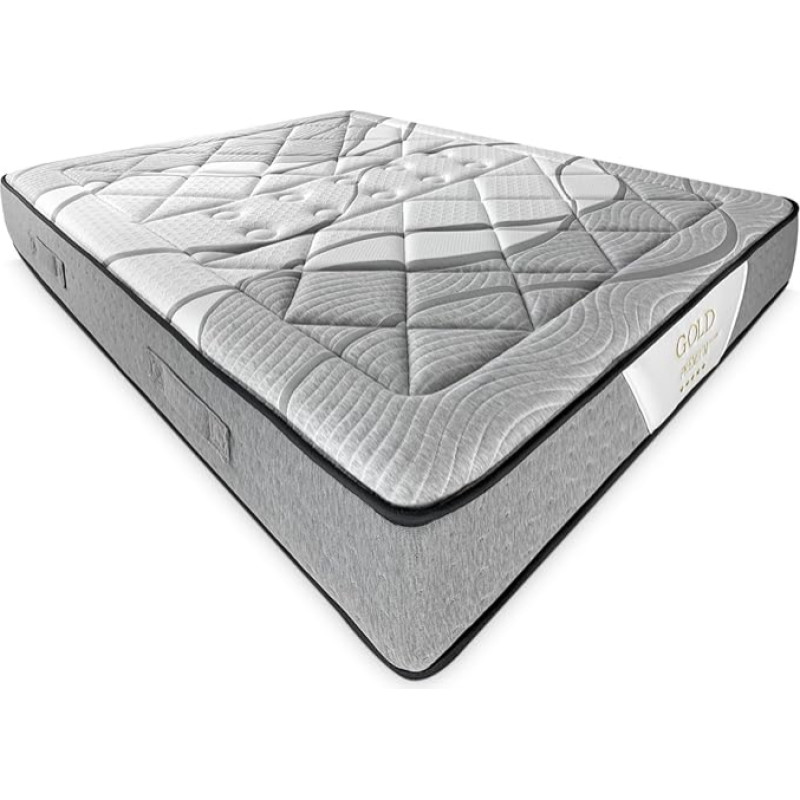 Somnia Descanso Premium Memory Foam Comfort čiužinys 160 x 200 cm Ergonomiškas ir patogus 30 cm storio HR šerdis Anti-Dust Mite Antibakterinis ir hipoalerginis
