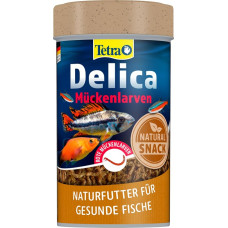 TetraDelica Natural Food for Ornamental Fish, Krill, Daphnia, Water Fleas, Brine Shrimps, Bloodworms, Red Mosquito Larvae,. Various Varieties and Sizes, Single, Red mosquito larvae