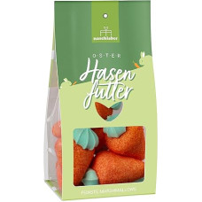 Triušių maistas margučiai 100 g, velykinė dovana vaikams ir suaugusiesiems, morkų formos saldainiai velykiniam lizdui, velykinė dovana, puikiai tinka velykinei paieškai