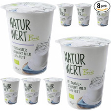 NaturWert Yoghurt Low Fat Yoghurt Mild 1.5% Fat 500 g x 8 Pieces [Freshness Guarantee]
