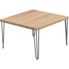 LAMO Manufaktur LKG-01-A-002-7016Cr Kavos staliukas Medinis staliukas 60 x 60 x 47 cm (ilgis x plotis x aukštis), Creative, Natūralus uosis / antracitas